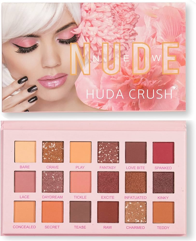 18 Colors Nude Eyeshadow Palette – Matte & Shimmer Long-Lasting Pigments