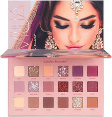 18 Colors Matte & Glitter Eyeshadow Palette | Long-Lasting Pigmented Eye Makeup Kit with Mirror – Party & Bridal Look